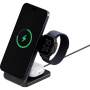 ENERGEA MagTrio 2 3w1 składana magnetyczna bezprzewodowa podstawka do iPhone / Apple Watch / AirPods - 25W - czarna
