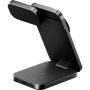 ENERGEA MagTrio 2 3w1 składana magnetyczna bezprzewodowa podstawka do iPhone / Apple Watch / AirPods - 25W - czarna