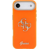 Guess IML 4G Script Metal Logo etui do iPhone Air - pomarańczowy