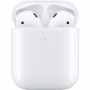 Oryginalne bezprzewodowe słuchawki z bezprzewodowym pokrowcem Apple AirPods (2019) - biały
