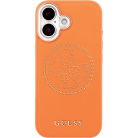 Guess Perforated 4G Logo etui z MagSafe do iPhone 17 - pomarańczowe