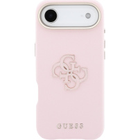Guess Resin Logo etui do iPhone Air - różowe
