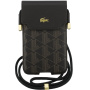 Lacoste Blend Monogram Metal Logo uniwersalna torba do iPhone - brązowa