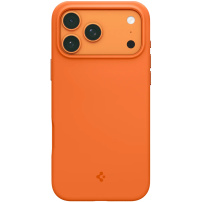 Spigen Silicone Fit silikonowe etui z MagSafe do iPhone 17 Pro Max - pomarańczowe