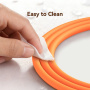 USAMS SJ787 silikonowy kabel ładujący i do transmisji danych - USB-C na USB-C - 1 m - pomarańczowy