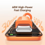 USAMS SJ787 silikonowy kabel ładujący i do przesyłu danych - USB-C na USB-C - 1 m - biały