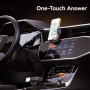 USAMS CC328 Bluetooth FM transmitter do samochodu z portami USB-C / USB-A - 30W - ciemnoszary