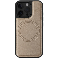 Etui ochronne ze skóry PU z MagSafe do iPhone 14 Pro - złoty