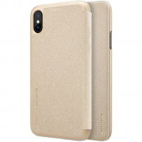 Nillkin Sparkle Folio pokrowiec do Apple iPhone X / XS - złoty