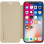Nillkin Sparkle Folio pokrowiec do Apple iPhone X / XS - złoty