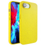 Matowe biodegradowalne Etui do iPhone 16e / 17e - żółte