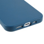 Matowe biodegradowalne etui do iPhone 15 - ciemnoniebieskie