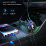 JOYROOM CCN19 ładowarka samochodowa z portami 2x USB-C / USB-A - 65W - ciemnoszara