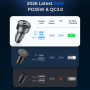 JOYROOM CCN19 ładowarka samochodowa z portami 2x USB-C / USB-A - 65W - ciemnoszara