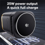 JJT-C53 Qi2 4w1 magnetyczna bezprzewodowa podstawka z lampką i kablem USB-C do iPhone / Apple Watch / AirPods - 30W - czarny