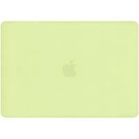 Matowe transparentne etui z rozkładaną podstawką do MacBook Neo (A3404) - cytrusowy żółty