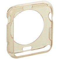 HAWEEL cienkie przezroczyste etui ochronne do Apple Watch 42mm – złote