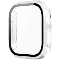 Etui z błyszczącego szkła hartowanego na zegarek Apple 46 mm - przezroczyste
