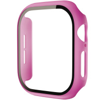 Matowe etui ze szkłem hartowanym do zegarka Apple 46mm - fuksja