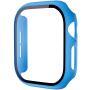 Matowa obudowa z hartowanym szkłem do zegarka Apple 46mm - niebieska