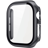 Metalowa obudowa ze szkłem hartowanym do zegarka Apple 46 mm - ciemnoszary