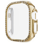 Metalowe etui z dżetami dla Apple Watch Ultra 49 mm - złoty agat