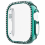 Metalowe etui z dżetami dla Apple Watch Ultra 49 mm - niebieskie