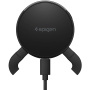 Spigen Essential Peltier uchwyt magnetyczny do samochodu do kratki nawiewu z ładowaniem bezprzewodowym do iPhone - czarny