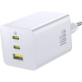 Baseus EnerFill FE11 GaN ładowarka do szybkiego ładowania z portami 2x USB-C / USB-A - 100W - biała