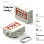 ELAGO Cassette Tape etui z karabińczykem w stylu kasety do AirPods Pro 3 - beżowy
