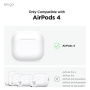 ELAGO AW5 Retro etui z karabińczykiem w stylu konsoli do gier do AirPods 4 / 5 - czarne