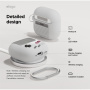 ELAGO AW5 Retro etui z karabińczykem w stylu konsoli do gier do AirPods 4 / 5 - szare