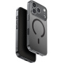 UNIQ Airsuit MagClick przezroczyste etui z MagSafe do iPhone 17 Pro - szare