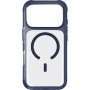 UNIQ Combat MagClick etui z kolorową ramką i MagSafe do iPhone 17 Pro - ciemnoniebieski