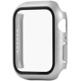 Pokrowiec ochronny ze szkłem hartowanym dla Apple Watch 40mm - srebrny