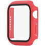 Pokrowiec ochronny ze szkłem hartowanym dla Apple Watch 40mm - czerwony