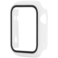 Pokrowiec ochronny ze szkłem hartowanym dla Apple Watch 42mm - biały