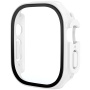 Matowe etui zamykane ze szkłem hartowanym do Apple Watch Ultra 49mm - białe