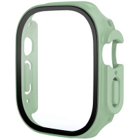 Matowe etui zamykane ze szkłem hartowanym do Apple Watch Ultra 49mm - zielone