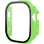 Matowe etui zamykane ze szkłem hartowanym do Apple Watch Ultra 49mm - neonowo zielone