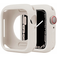 Etui ochronne silikonowe do zegarka Apple 45mm - beżowe