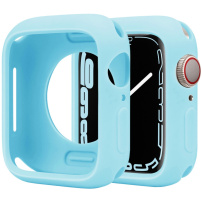 Etui ochronne silikonowe do zegarka Apple 45 mm - niebieskie