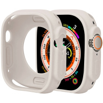 Etui ochronne silikonowe do zegarka Apple Ultra 49mm - beżowe