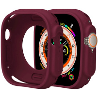 Ochronne silikonowe etui do zegarka Apple Ultra 49mm - bordowy