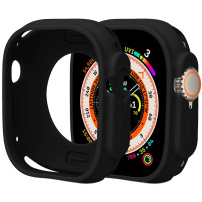 Etui ochronne silikonowe do zegarka Apple Ultra 49 mm - czarne