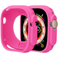 Ochronne silikonowe etui do zegarka Apple Ultra 49mm - neonowy róż