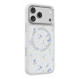 MUTURAL Flora Story Etui z motywem kwiatowym i MagSafe do iPhone 17 Pro - biały