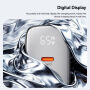 ESSAGER ES-CD64 GaN ładowarka do szybkiego ładowania z wyświetlaczem i portami 2x USB-C / USB-A - 65W - czarna