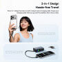 ESSAGER ES-X84 2w1 pleciony kabel ładujący i do transmisji danych oraz smycz - USB-C na Lightning - 30 cm - czarny