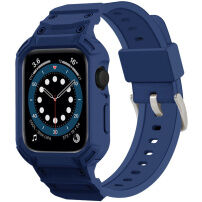 Wytrzymała obudowa Armor z paskiem do zegarka Apple 46 mm - ciemnoniebieski